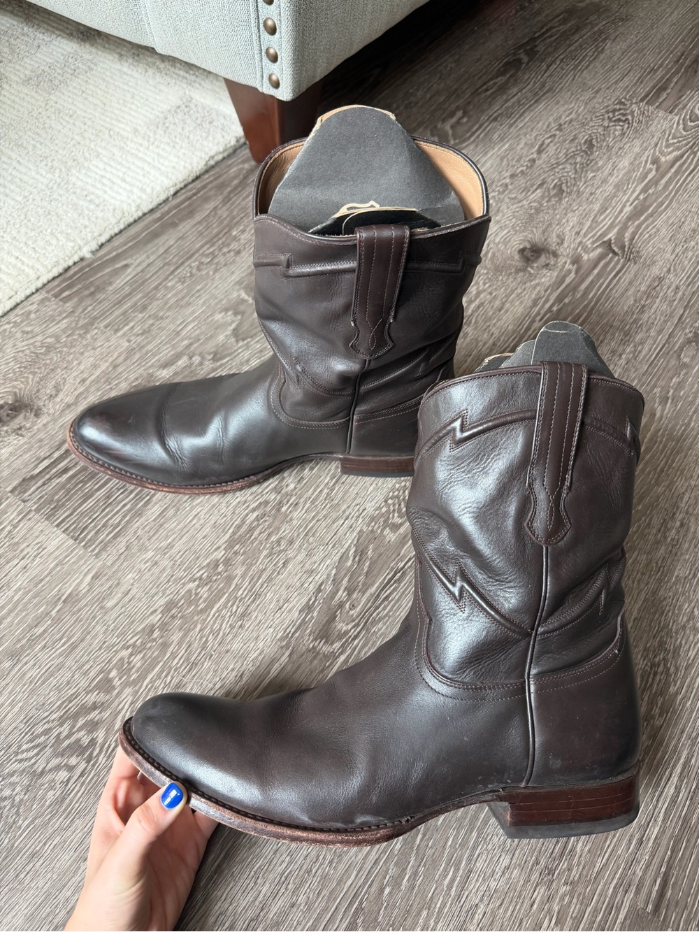 Cuero "The Austin" Boots in Calf Espresso